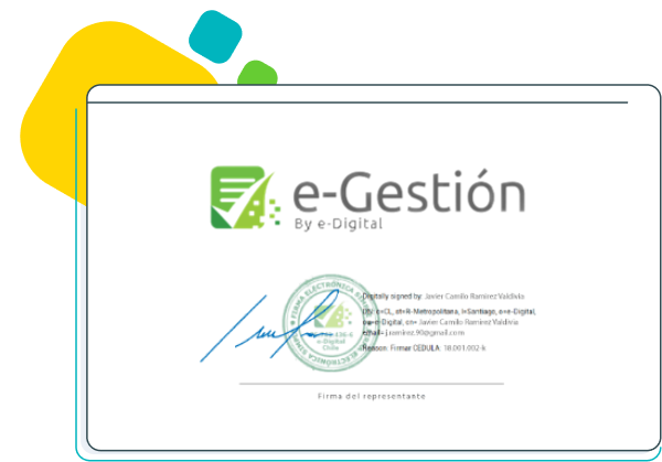 ilustración de certificado con firma manuscrita
